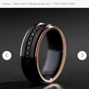 Tungsten & Black Zirconia ring